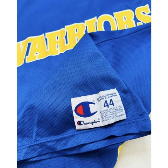 Champion Golden State Warriors jersey vintage Size 44 Large retro throwback dubs - Picture 4 of 4